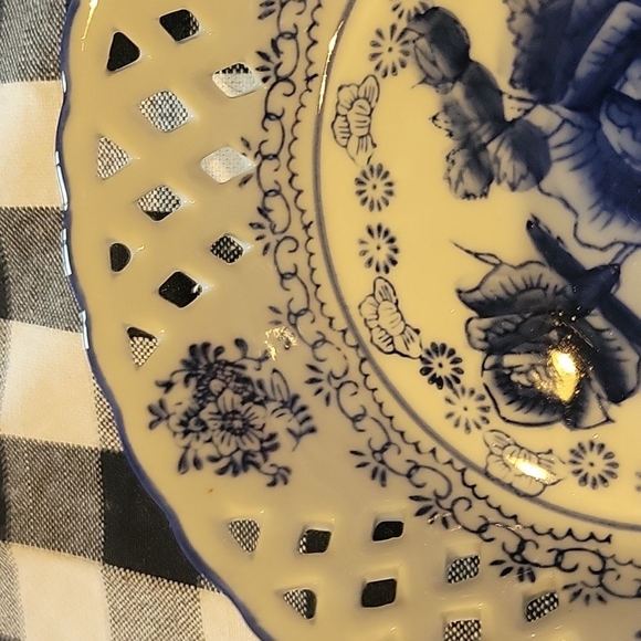 Vintage Asian Pierced fruit bowl/ Sieve,Small for cherries,plums.EUC - Picture 3 of 6